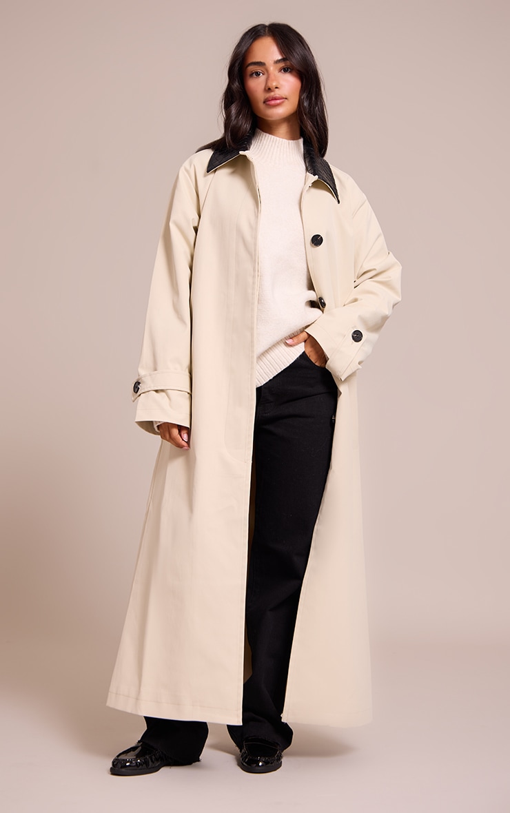  Petite Stone Quilted Collar Midaxi Coat image 3