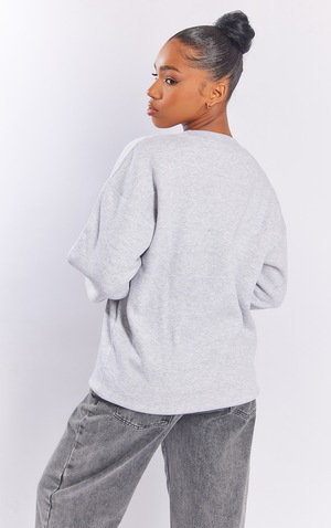 ash grey oversized sweatshirt