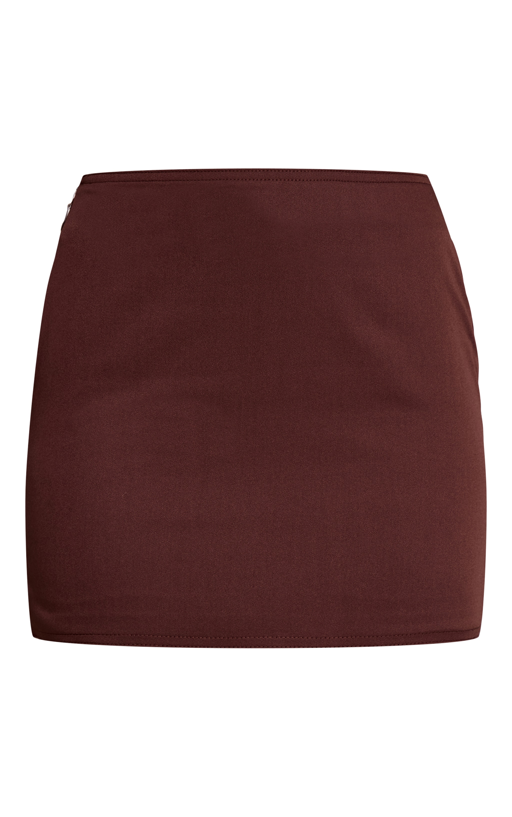 PLT Label Chocolate Tailored Micro Mini Skirt image 6
