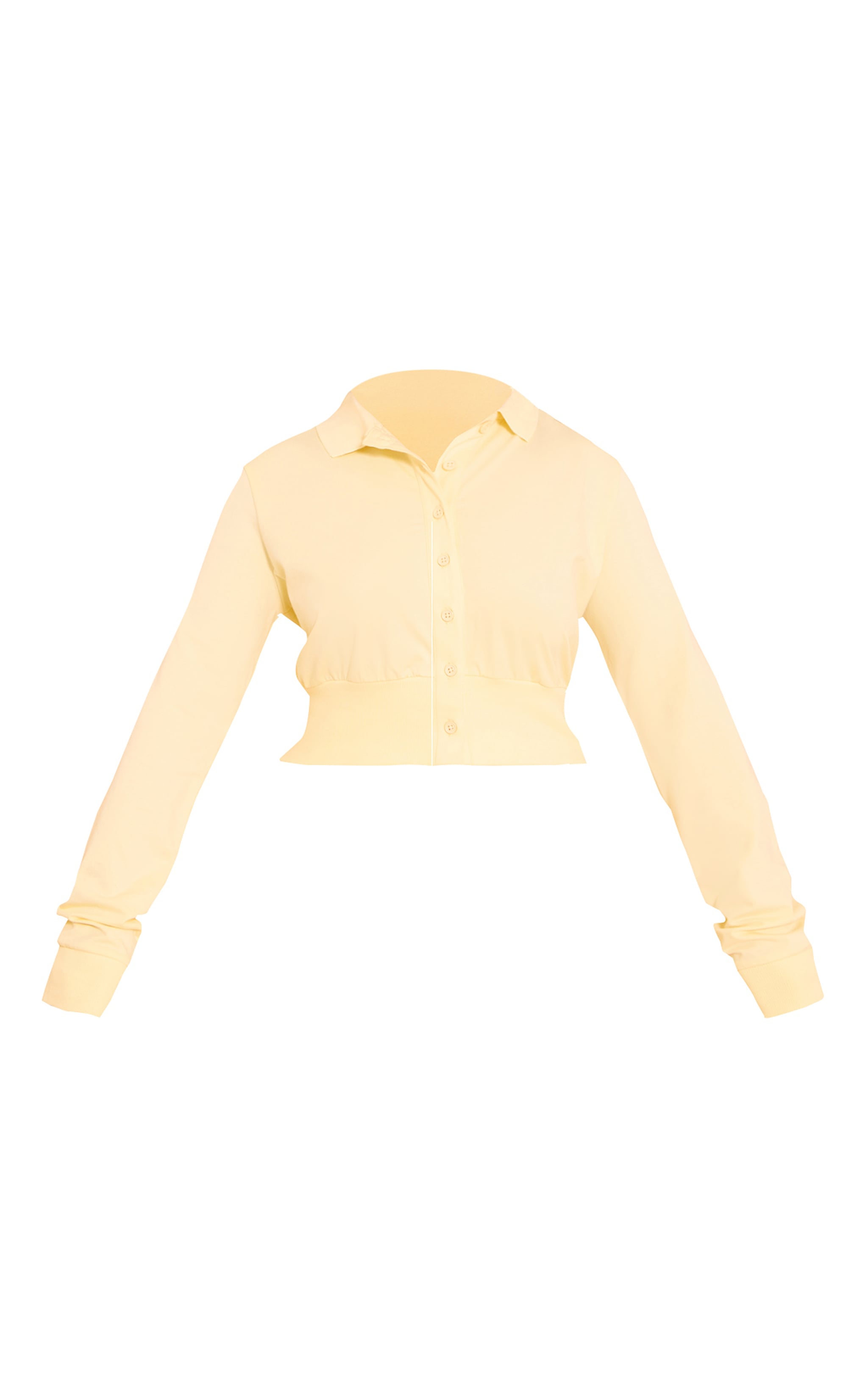 Shape Butter Cream Polo Button Front Cinched Waist Cardigan image 5