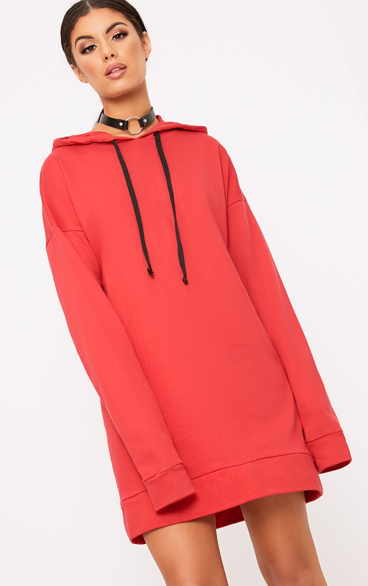 Anuliar Yellow Hooded Jumper Dress with Contrast Ties Dresses