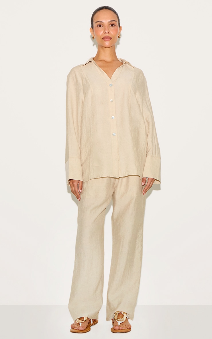 Petite Stone Woven Wide Leg Pants image 2