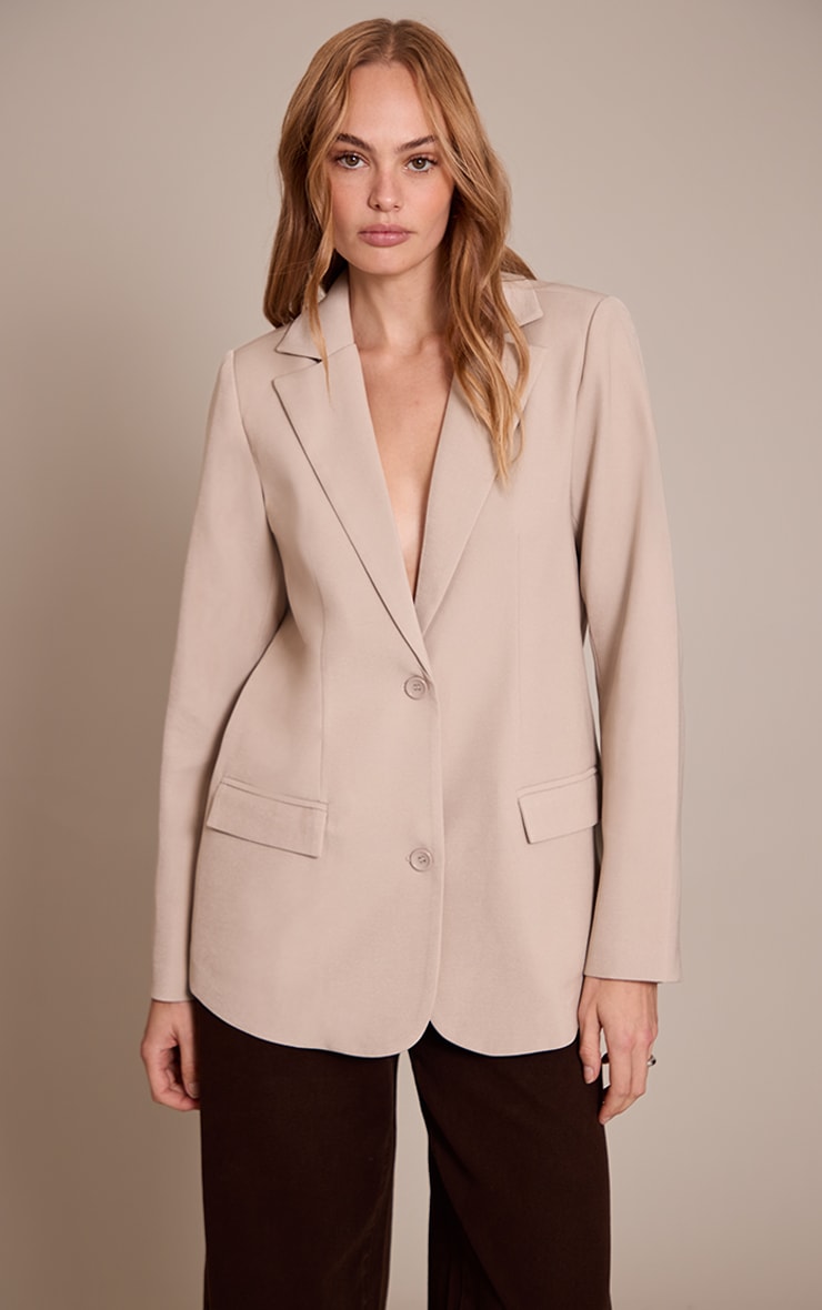 Stone Oversized Longline Blazer image 1