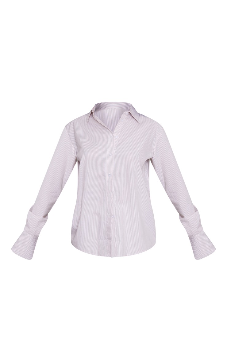 The Camel Pinstripe Skye Top-AS