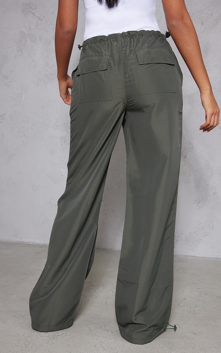 Tall Khaki Low Rise Parachute Pant Tall PrettyLittleThing USA