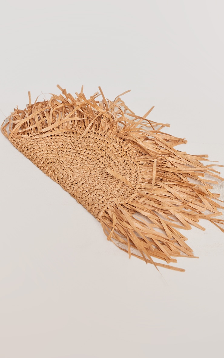 Natural Tassel Clutch Bag image 1