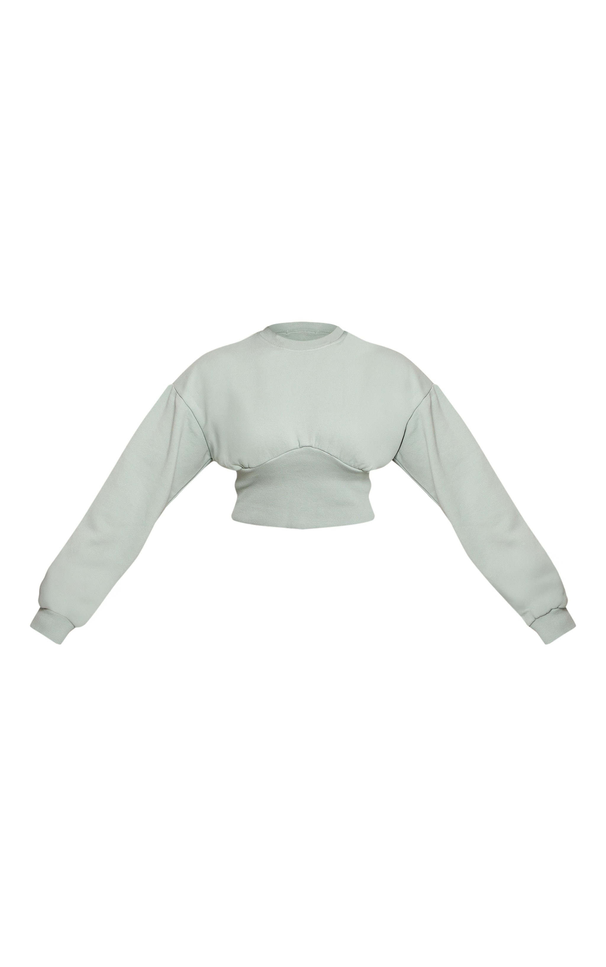 Shape Mint Green Cinched Waist Sweatshirt image 5