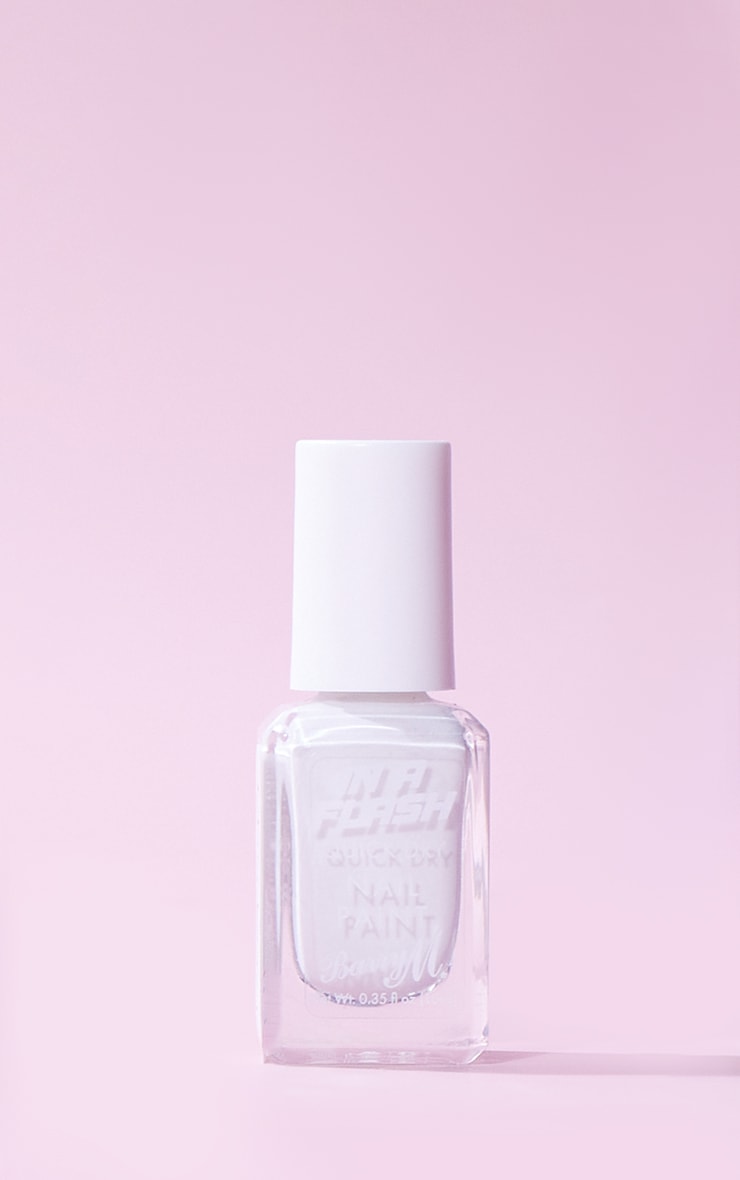 Barry M In A Flash Quick Dry Nail Paint Whirl White 10ml