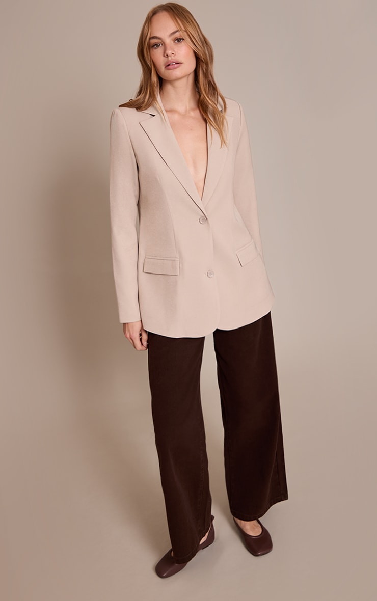 Stone Oversized Longline Blazer image 3