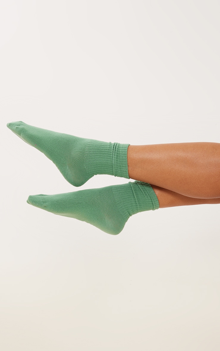 Blue & Green 3 Pack Ankle Socks image 3