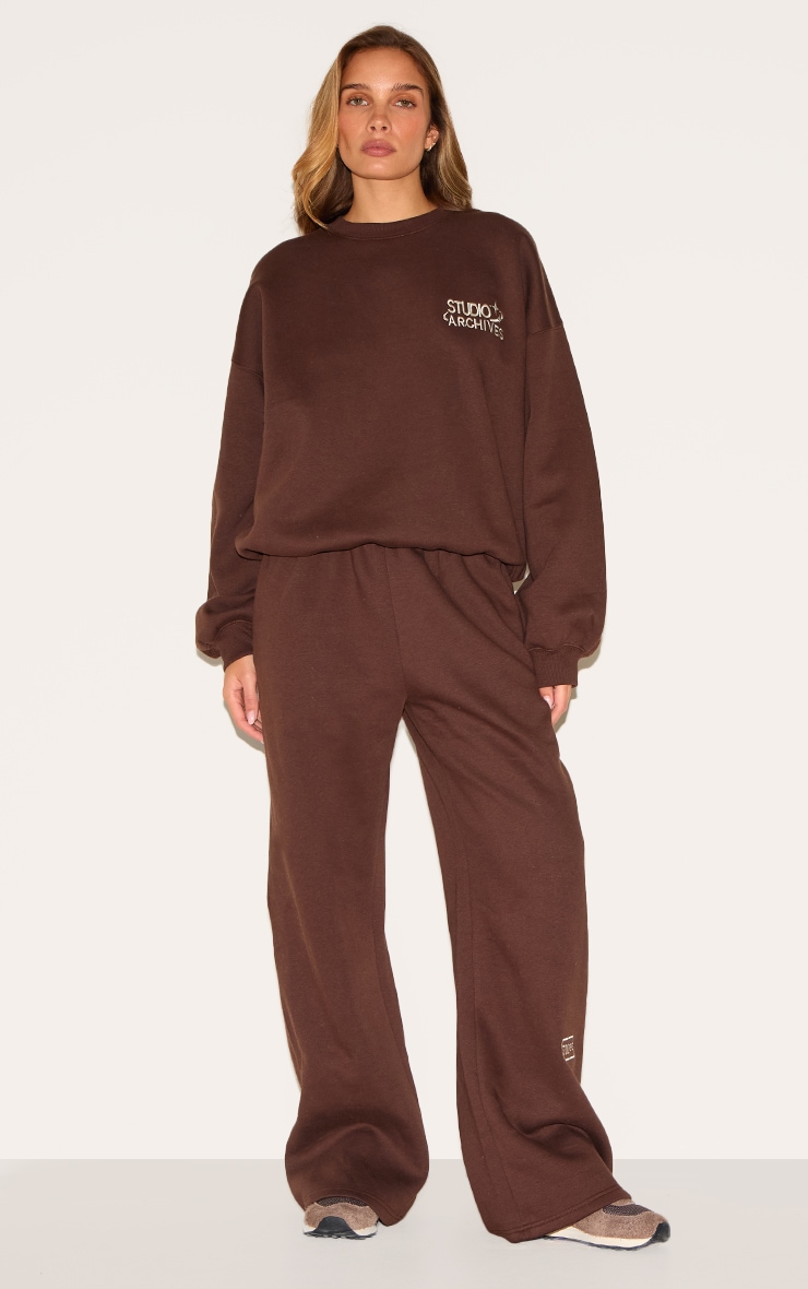 Chocolate Studio Archives Embroidered Oversized Sweatshirt image 3