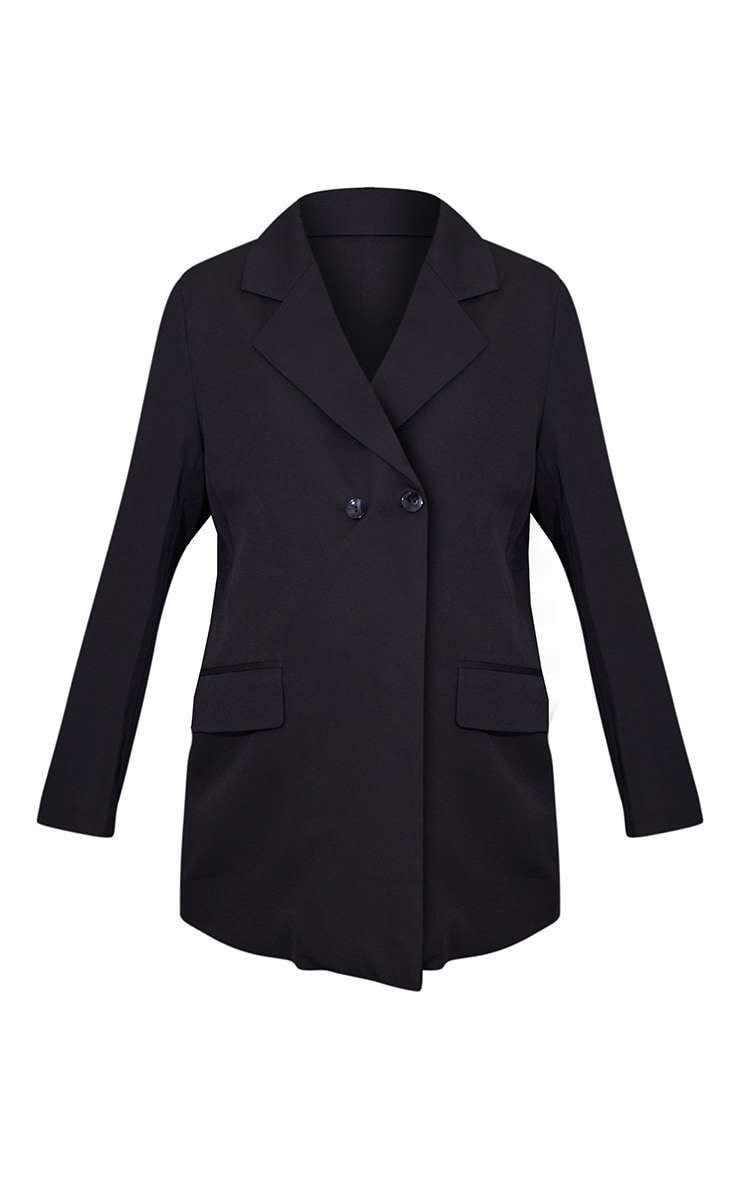 Maternity Black Oversized Blazer image 4