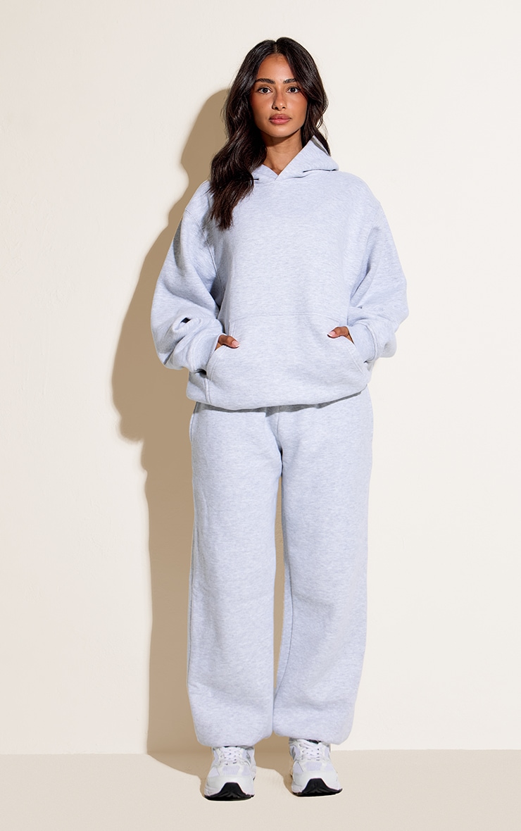 Petite Ash Grey Oversized Pull Over Hoodie image 3