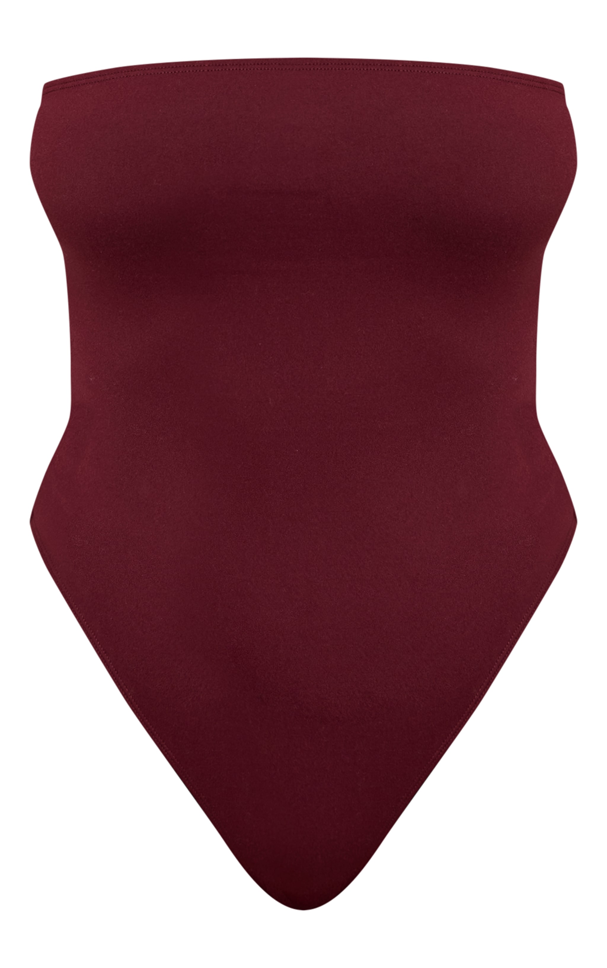 Shape Burgundy Sculpt Bandeau Bodysuit image 5
