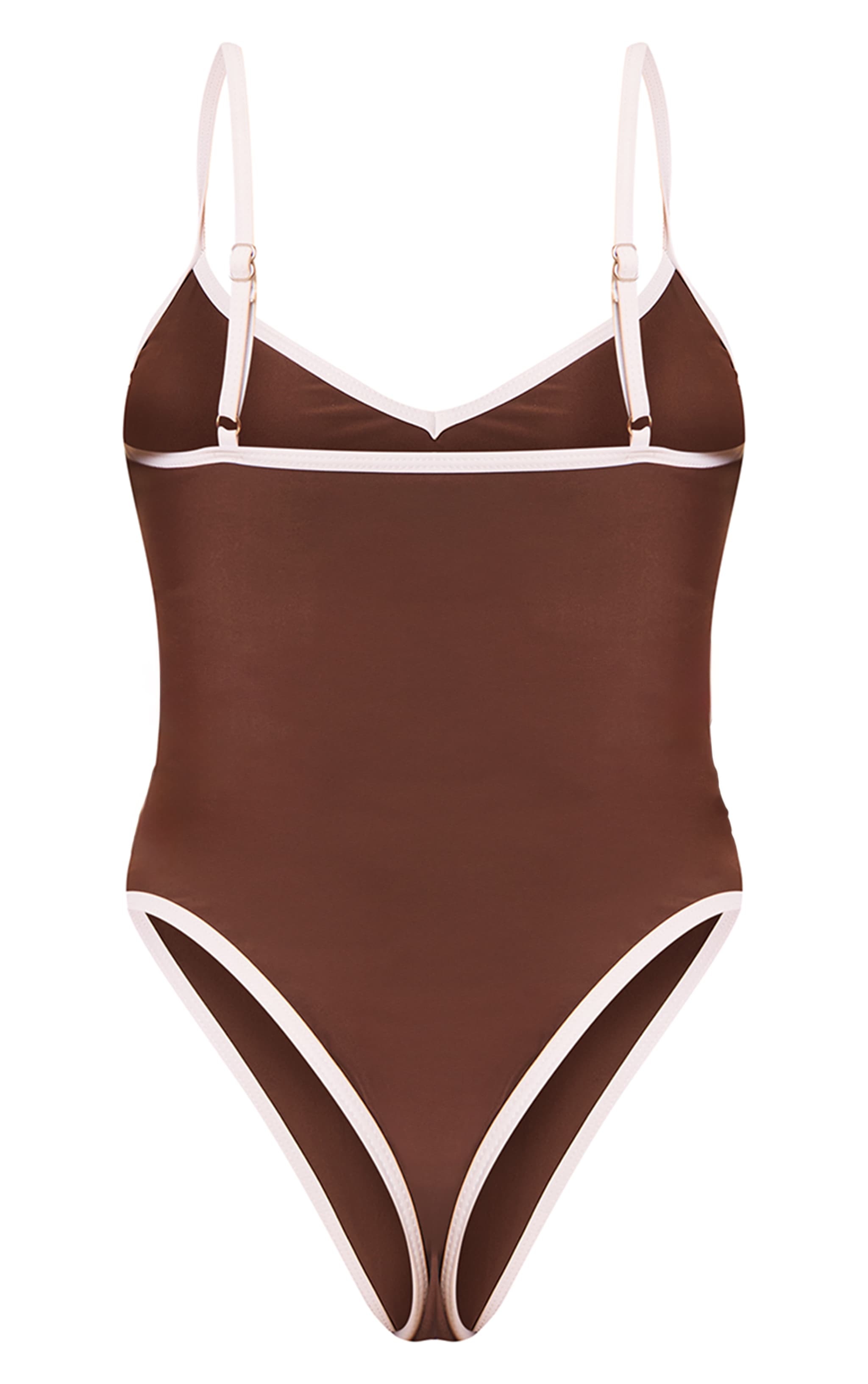 Shape Maillot de bain chocolat à lisérés contrastants image 6