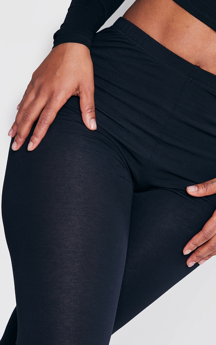 Seamless Leggings Dabria Black High Waisted Jersey Leggings