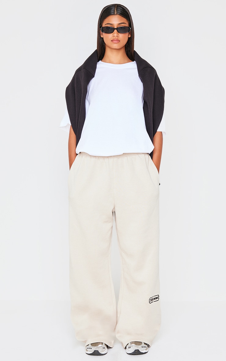 Stone Thin Waistband Drop Crotch Joggers Sweat PrettyLittleThing
