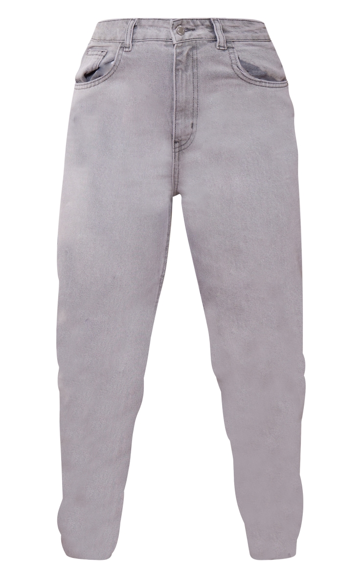 Prettylittlething L32 Grey Mom Jeans Denim PrettyLittleThing USA