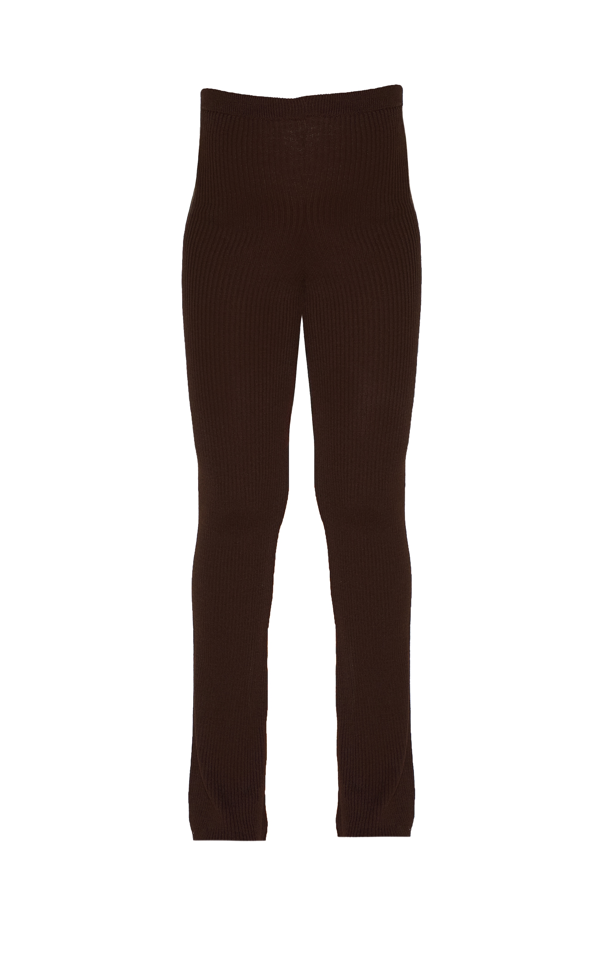 Maternity Chocolate Rib Knit Flare Pants image 5
