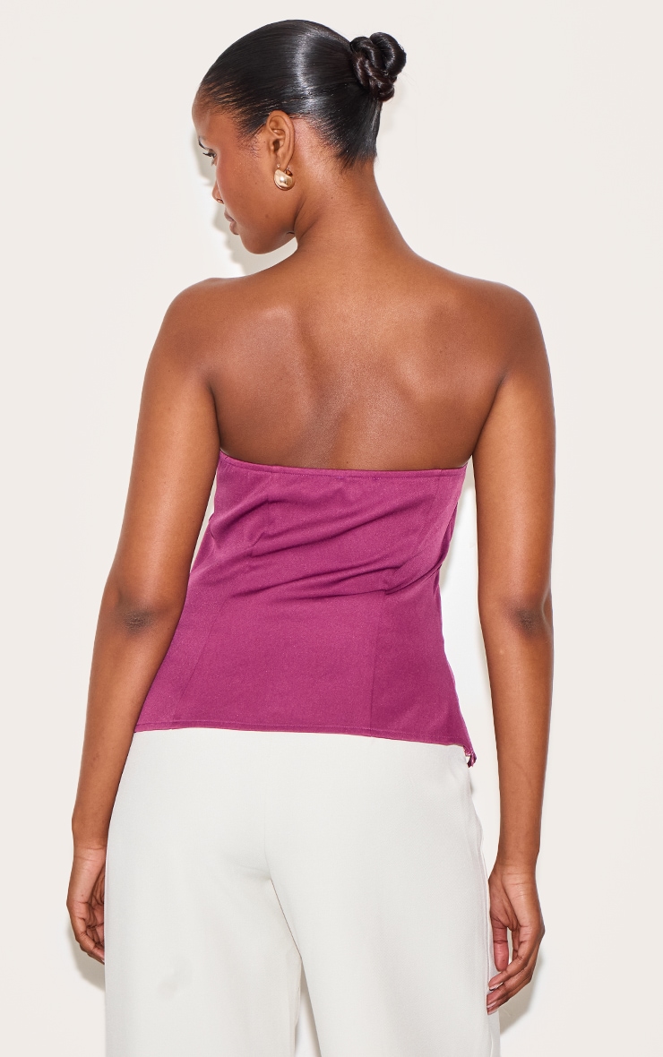 Wine Peplum Bandeau image 2