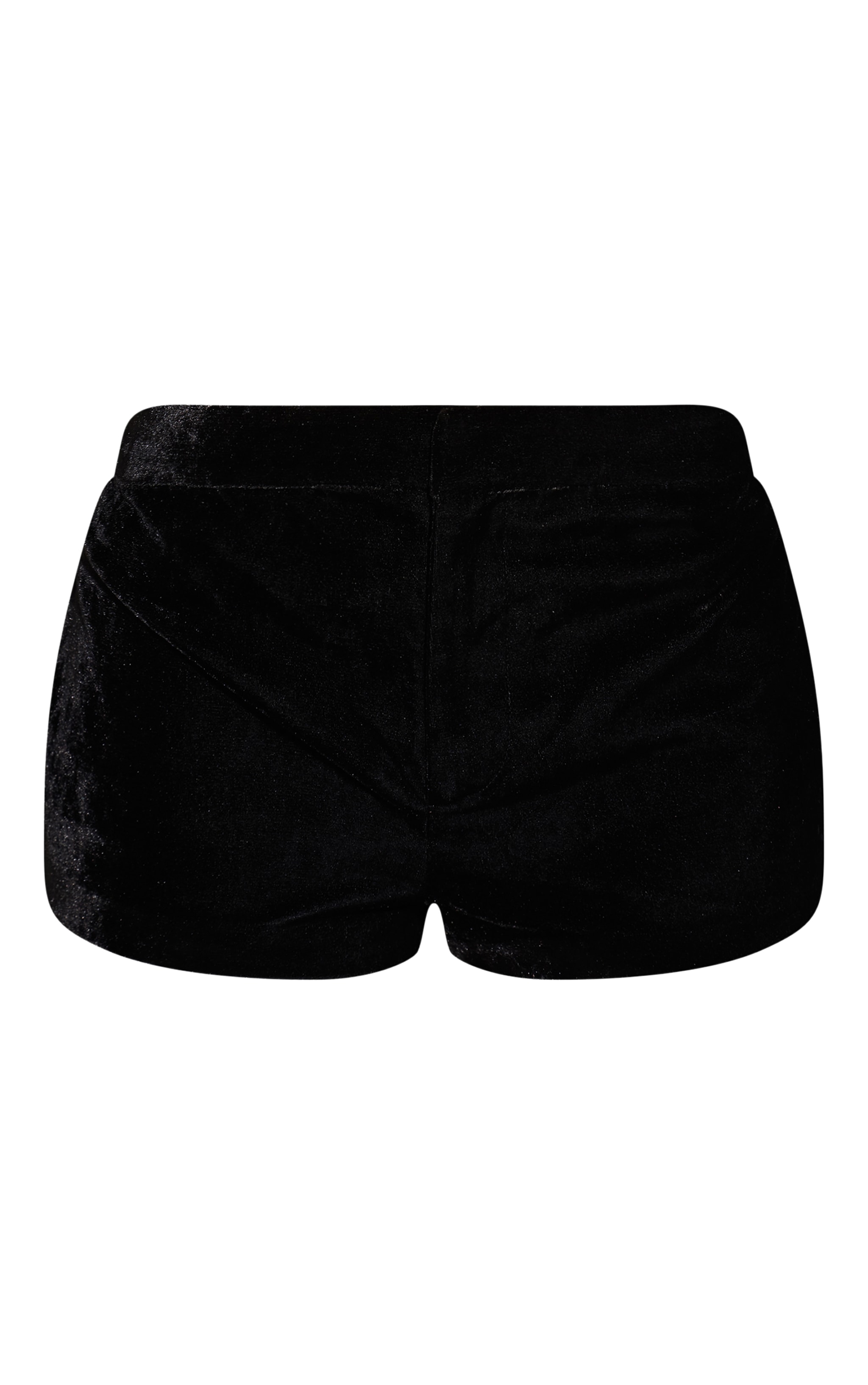 Black Tailored Velvet Short image 6