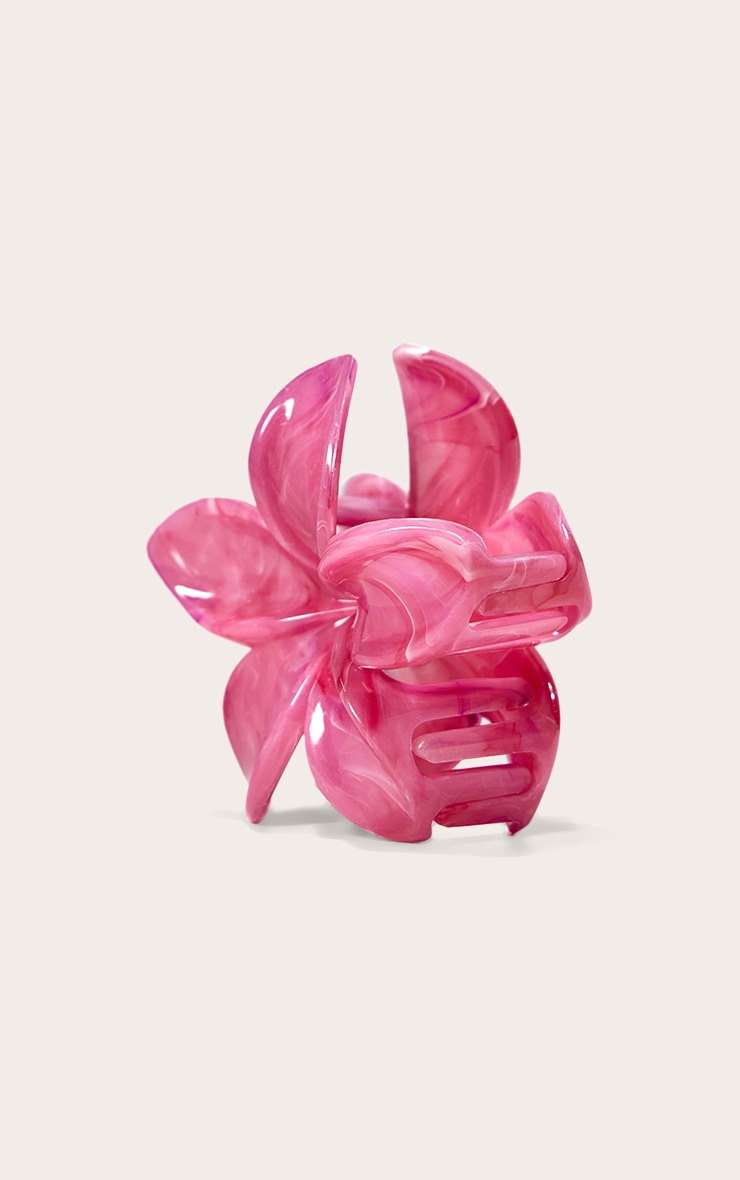 Fuschia Lily Flower Hair Clip image 3