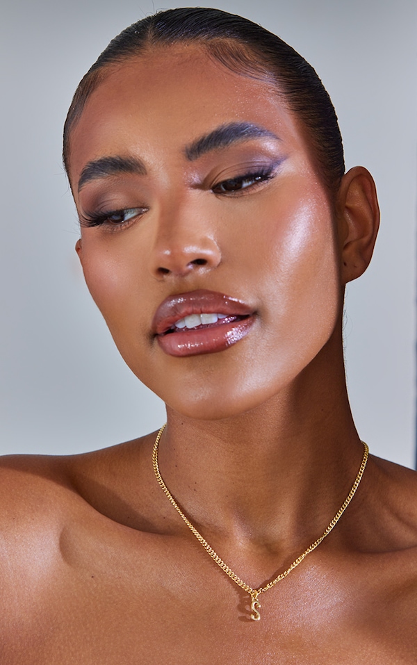 Real Gold Plated S Letter Necklace PrettyLittleThing