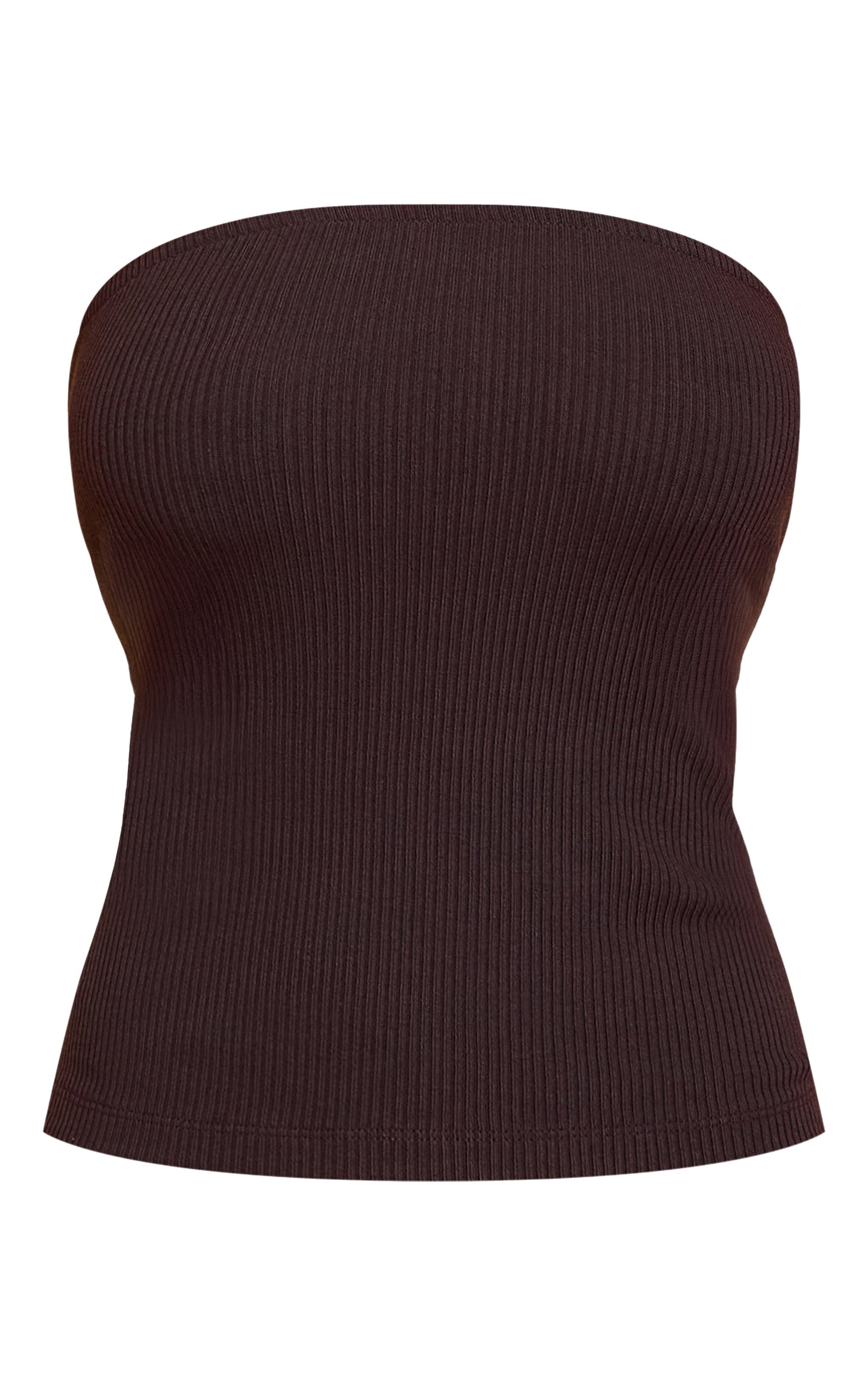 Chocolate Textured Bandeau Top image 5