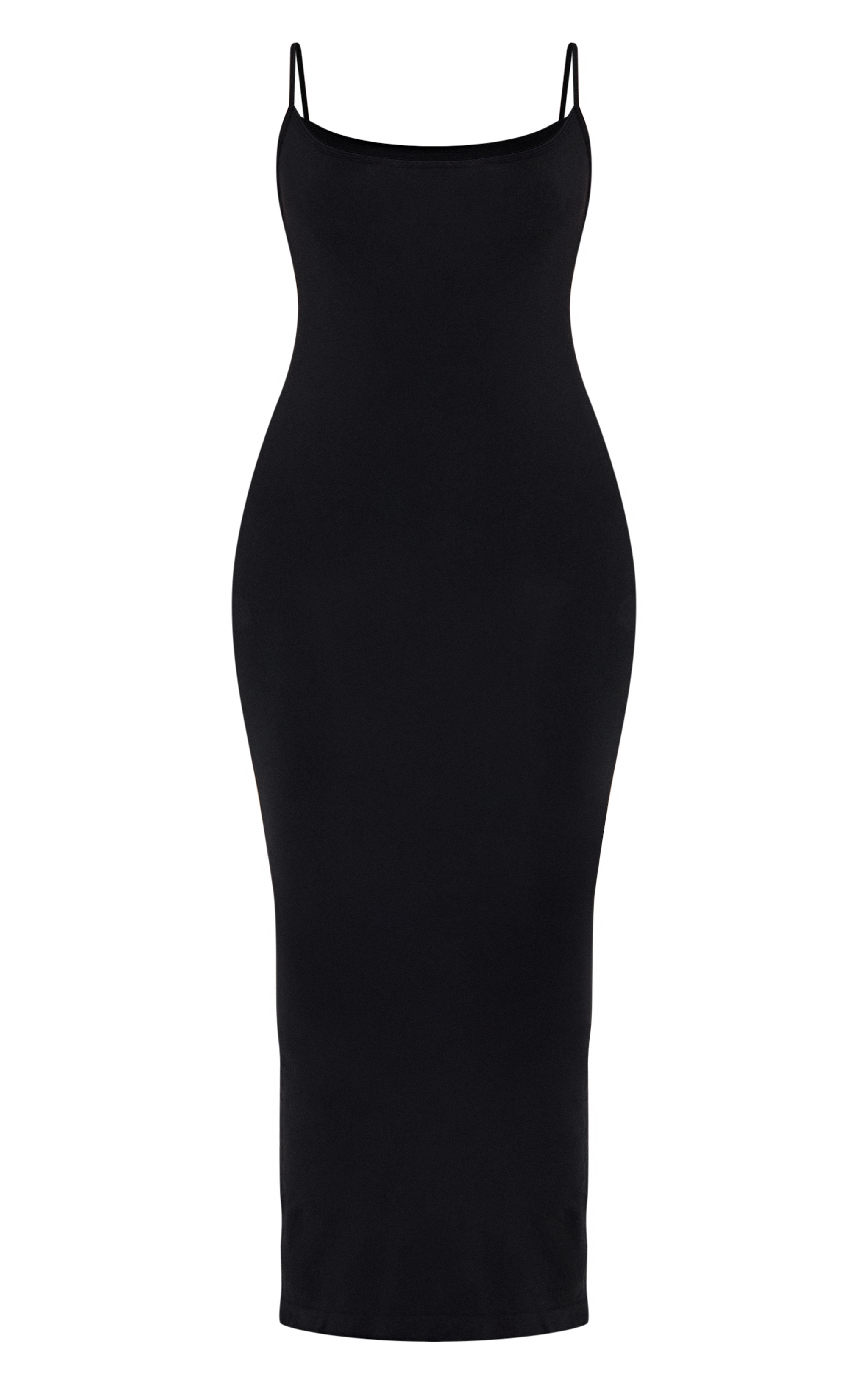 Shape Robe longue stretch noire sans coutures à bretelles fines image 5