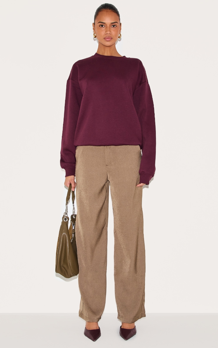 Sweat oversize prune foncé image 3