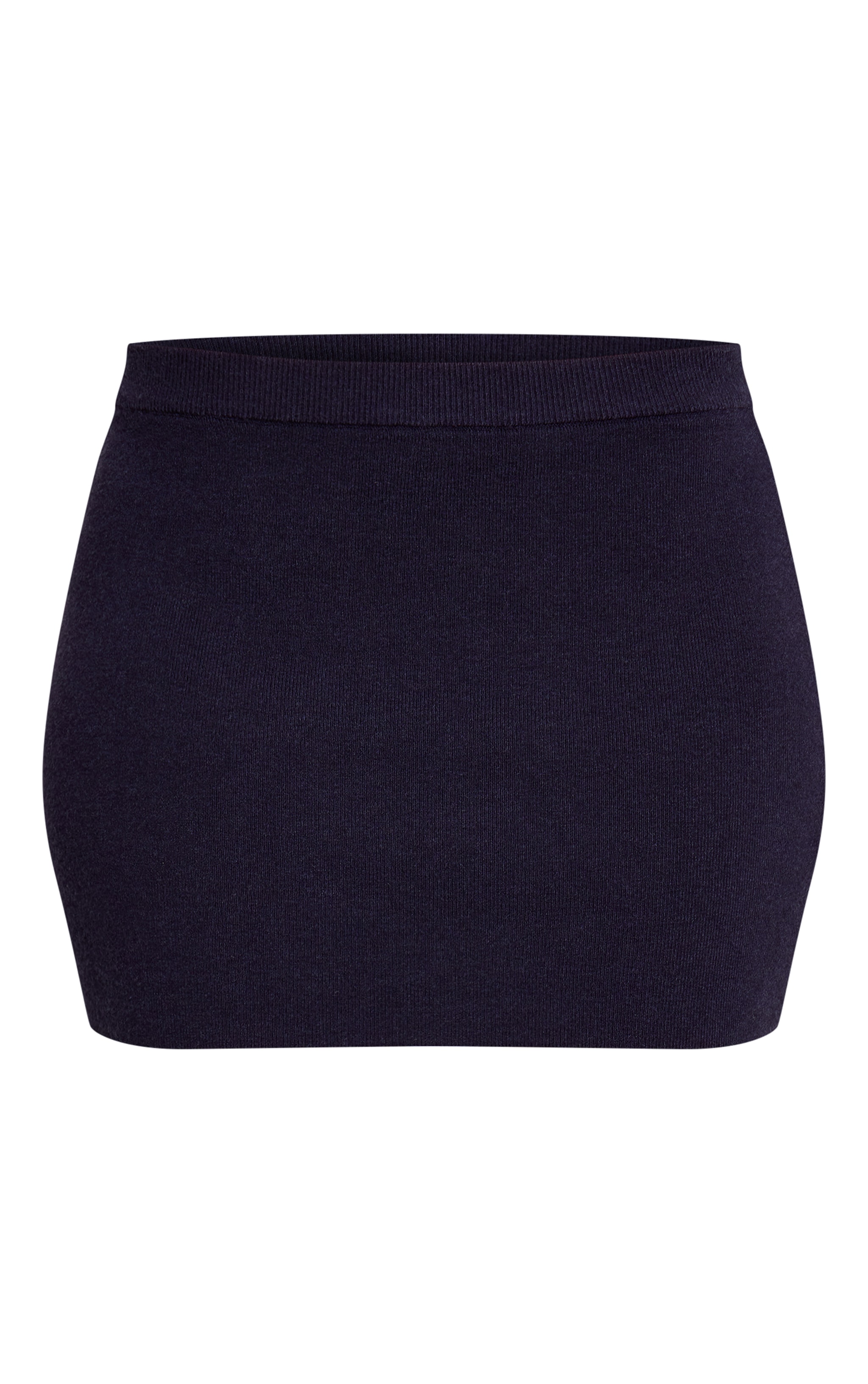 Navy Compact Knit Skirt image 6