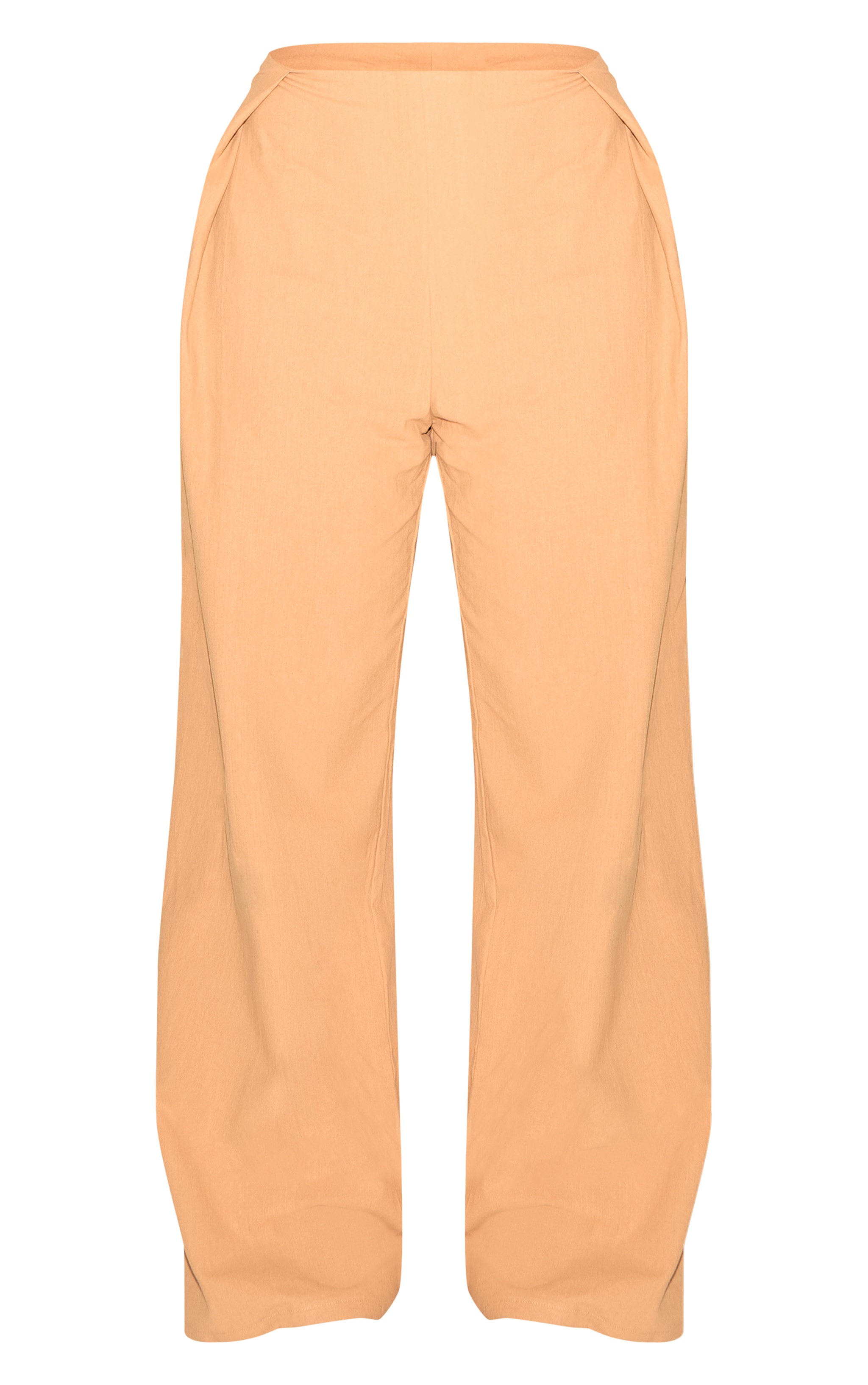 Shape Olive Linen Look Highwaisted Pleated Wide Leg Pants image 5