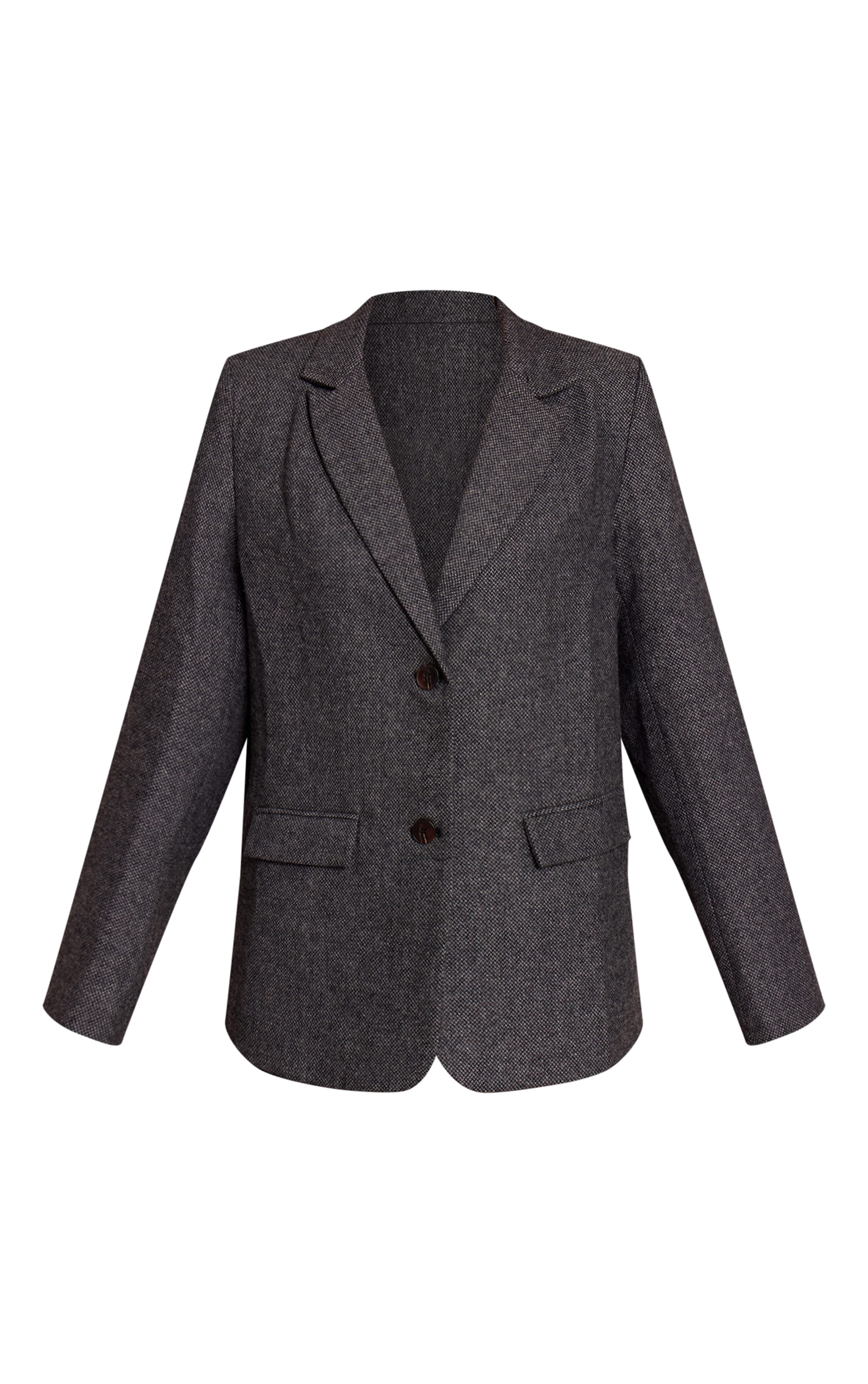 Blazer de tailleur gris anthracite à pieds de poule image 5