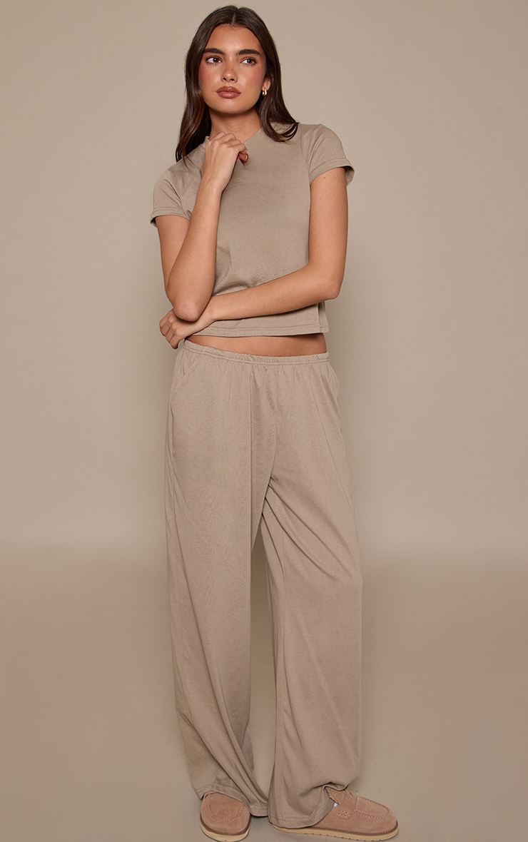 Sage Soft Textured Relaxed Short Sleeve T-Shirt image 3