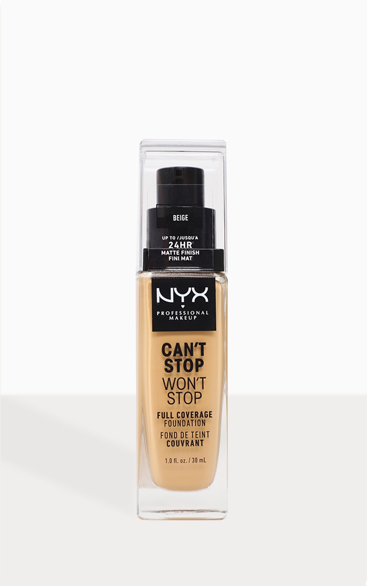 NYX Professional Makeup Can't Stop Won't Stop Full Coverage Foundation Beige