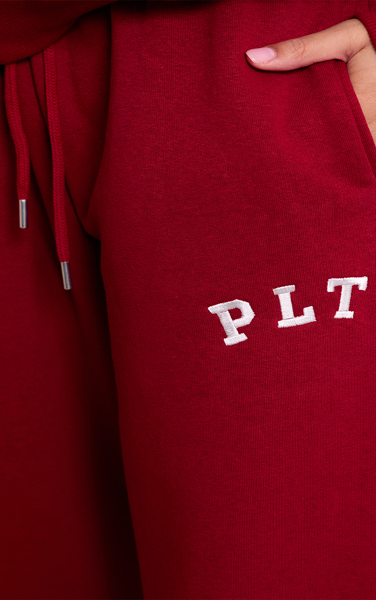 Red Logo Oversized Wide Leg Sweatpants image 4