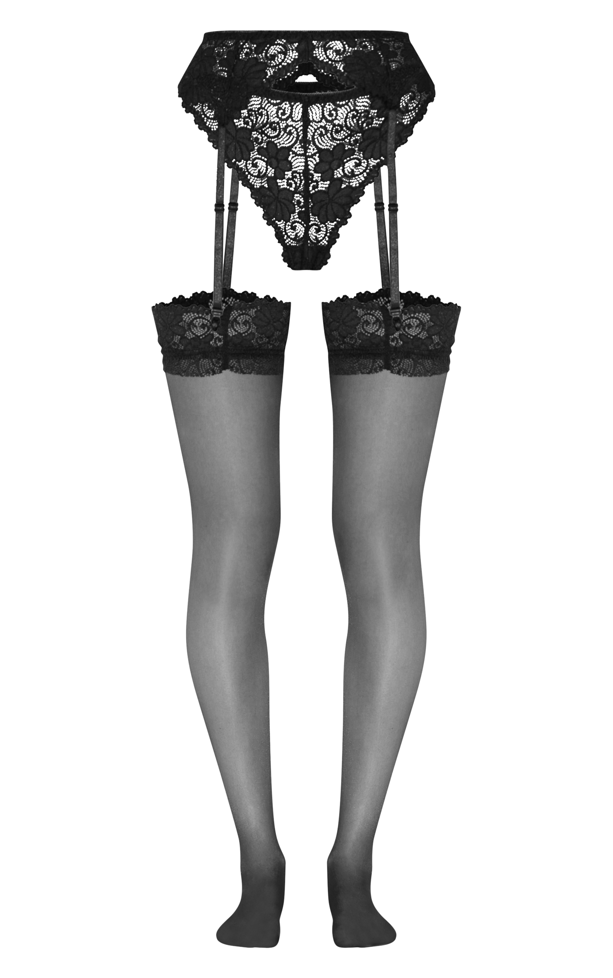 stocking tops and suspenders