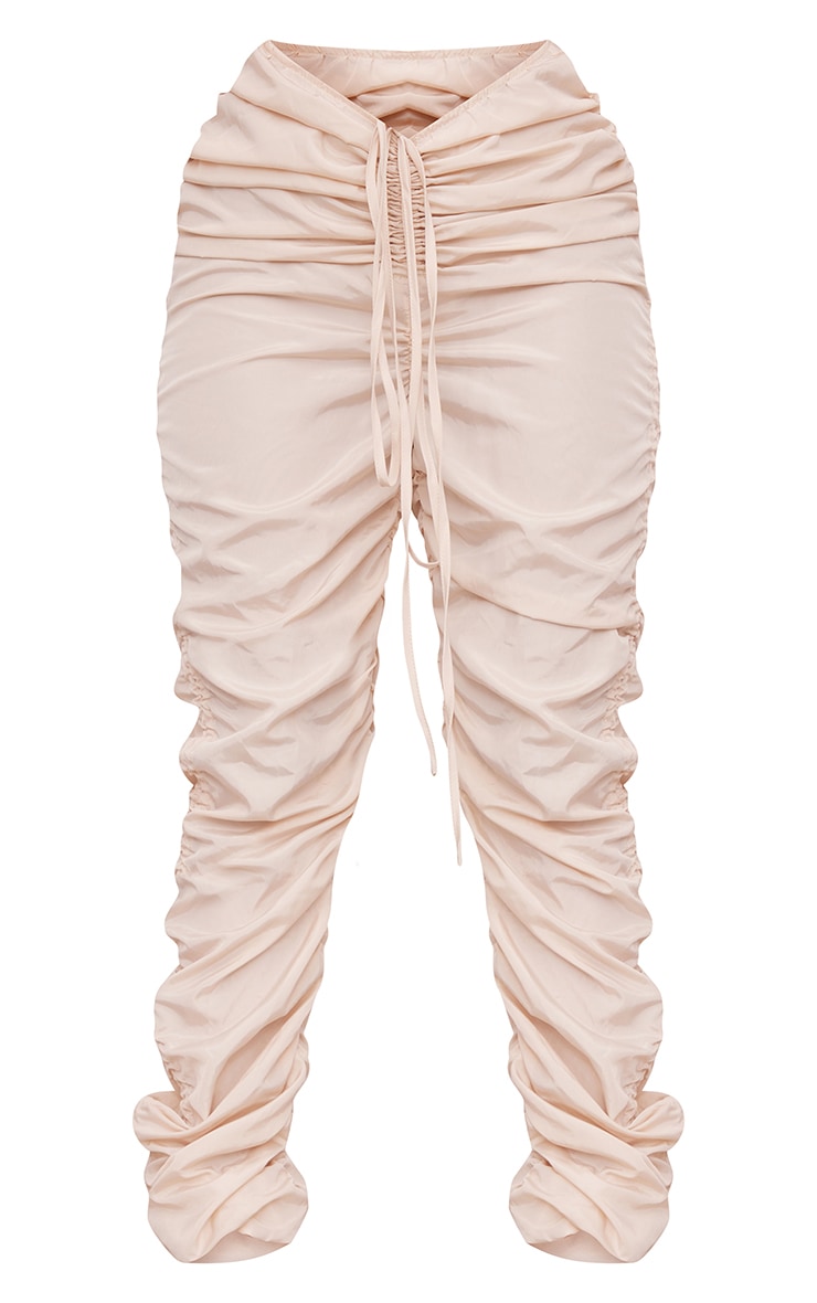 Petite Pantalon cargo crème à fronces image 5