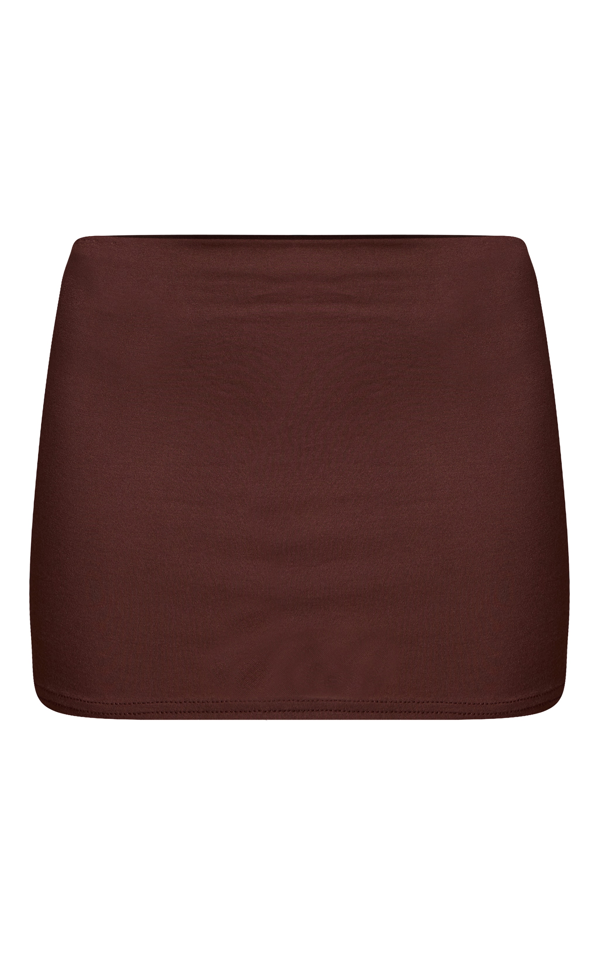 Cappuccino Jersey Low Waist Mini Skirt image 6
