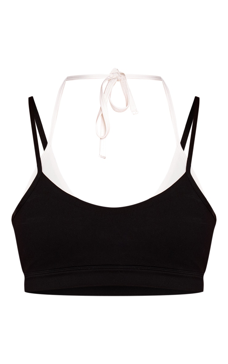 Black Sculpt Double Layer Sports Bra image 5