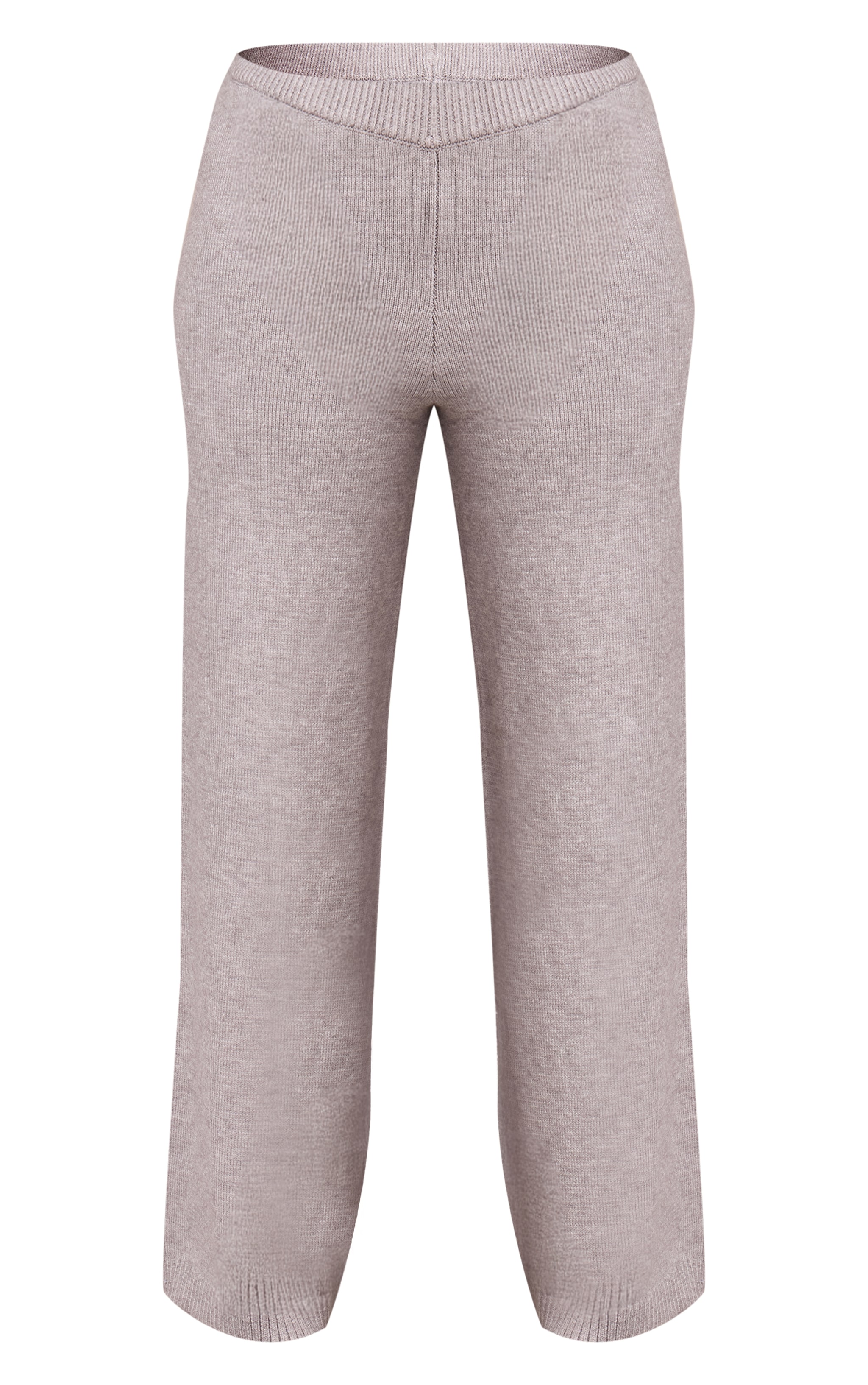 Petite Ash Grey Wide leg Knit Pant image 5