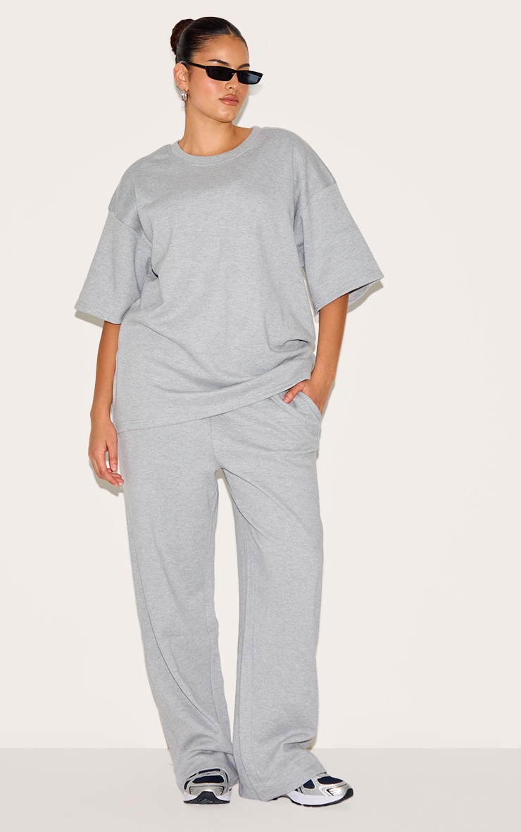 Plus Grey Jersey Oversized T-shirt image 3