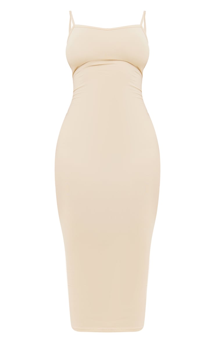 Shape Desert Sand Sculpted Midaxi Dress image 3