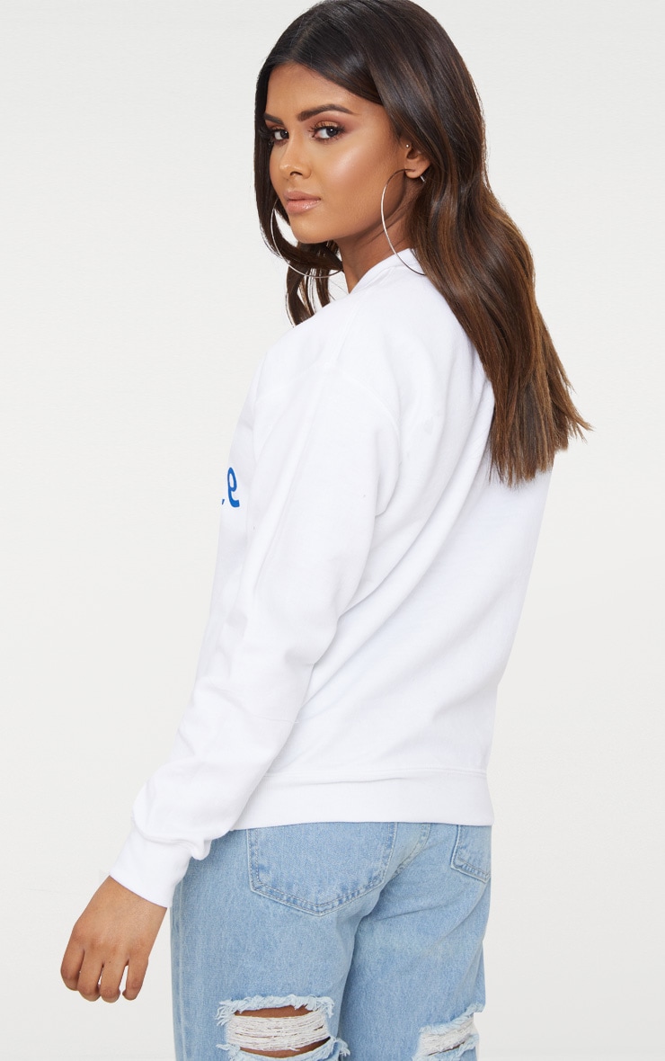 petite white sweater