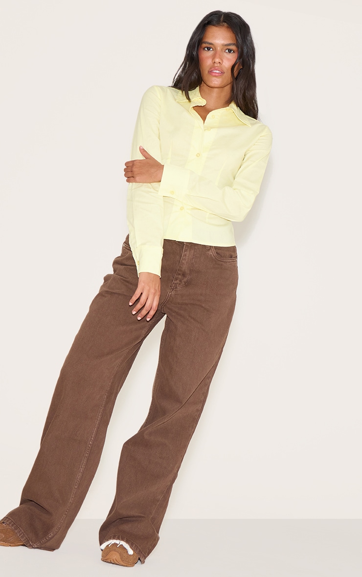 Lemon Fitted Long Sleeve Shirt image 3