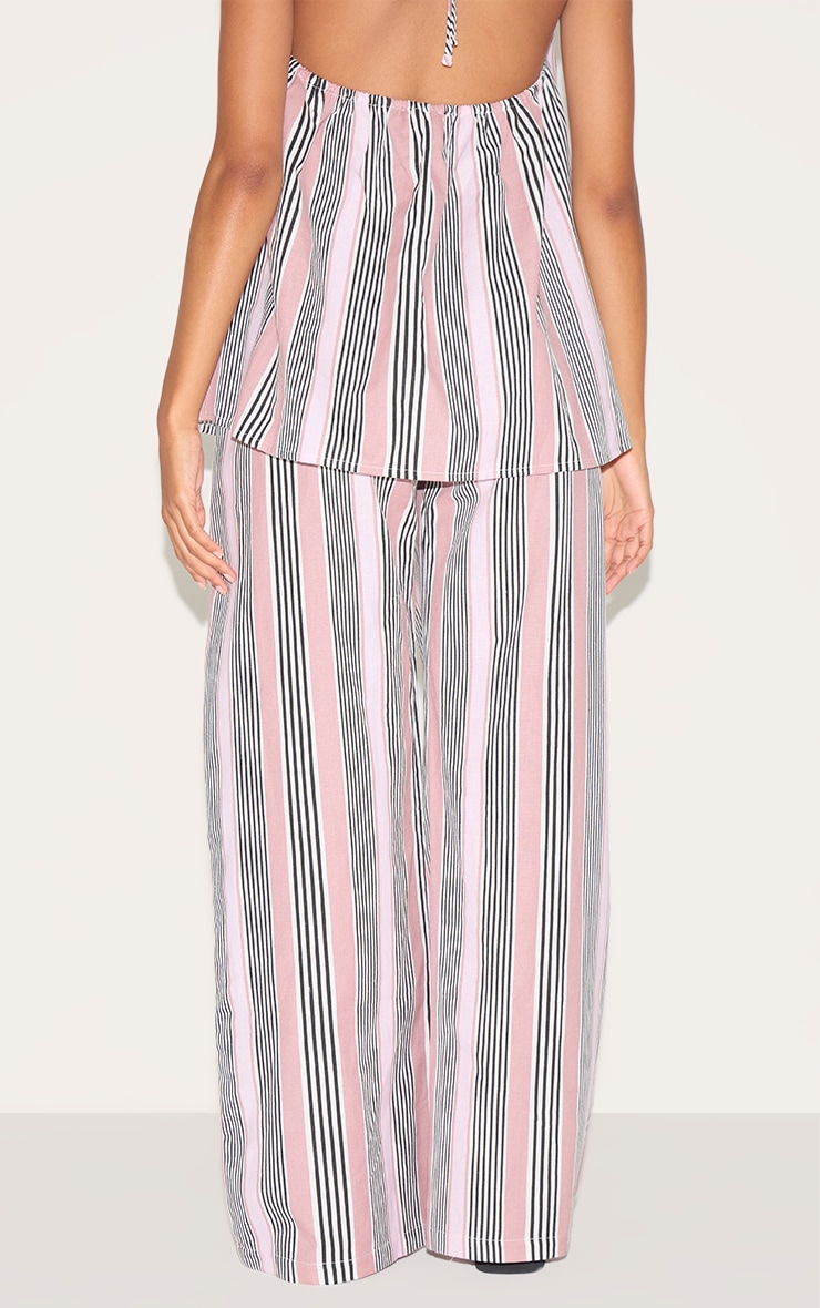 Pink Striped Slouchy Pants image 3