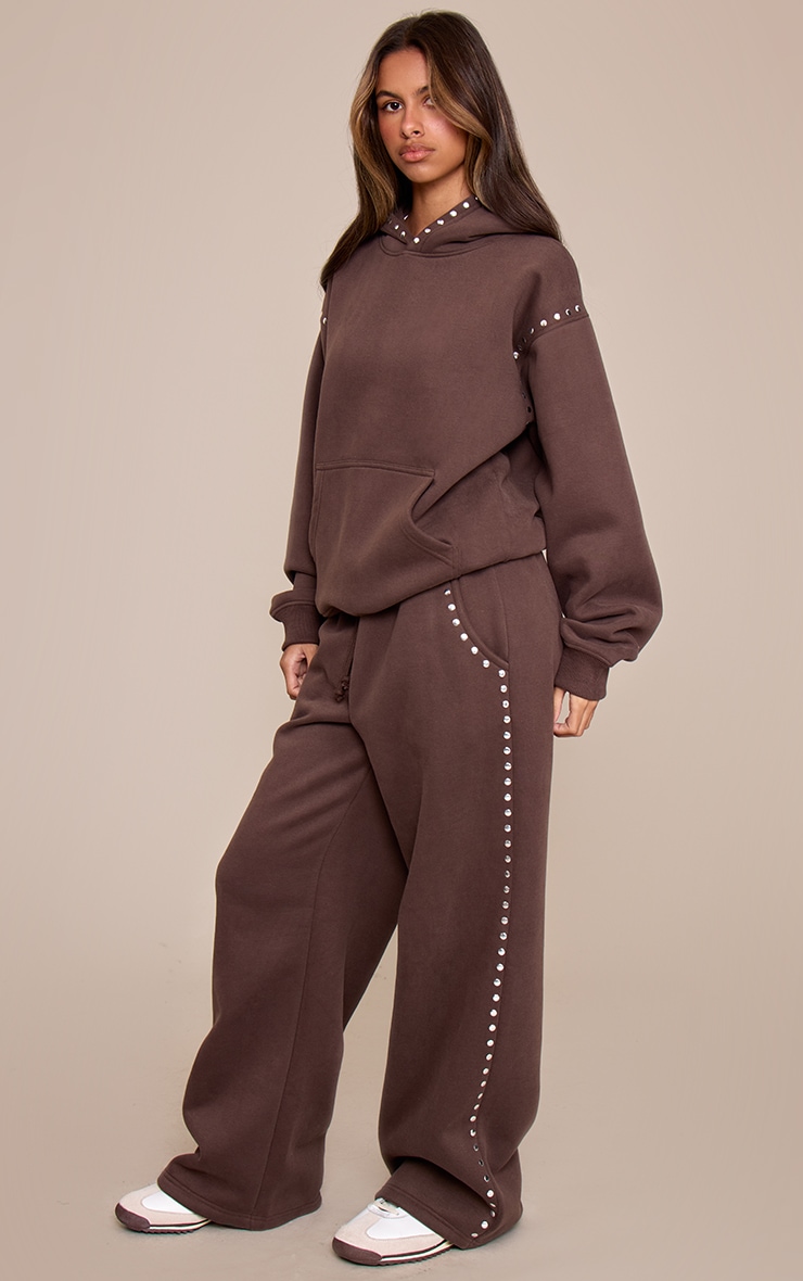 Petite Chocolate Stud Detail Hoodie image 3