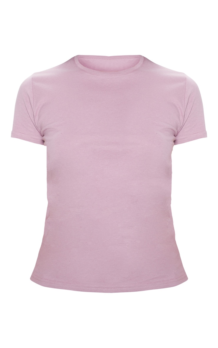 Washed Violet Fitted Short Sleeve T Shirt image 3