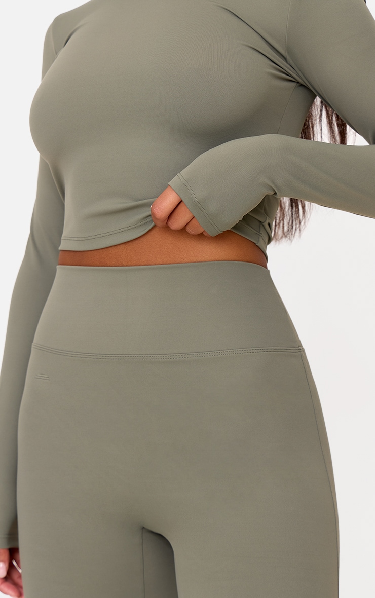 Olive Sculpt Super High Waist Leggings image 4