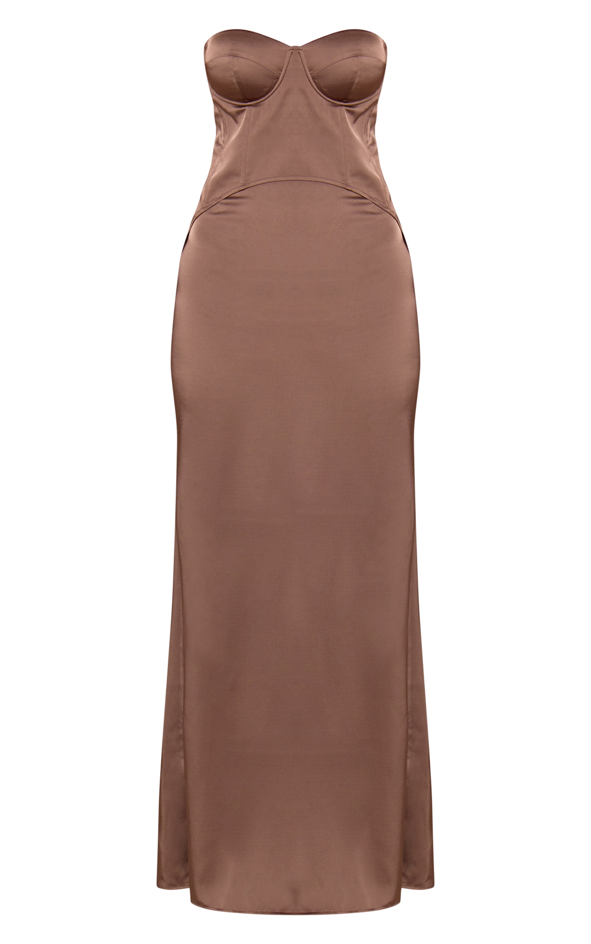 Mushroom Corset Detail Overlay Maxi Dress image 5